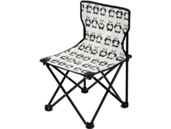 Silla Plegable De Camping Blanca Hierro Resistente Ligera Compacta