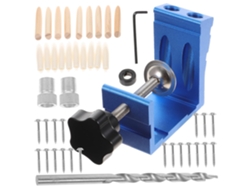 Kit De Bolsillo Con Tornillos, Herramientas Para Trabajar La Madera Para Guía De Taladro, Brocas Angulares