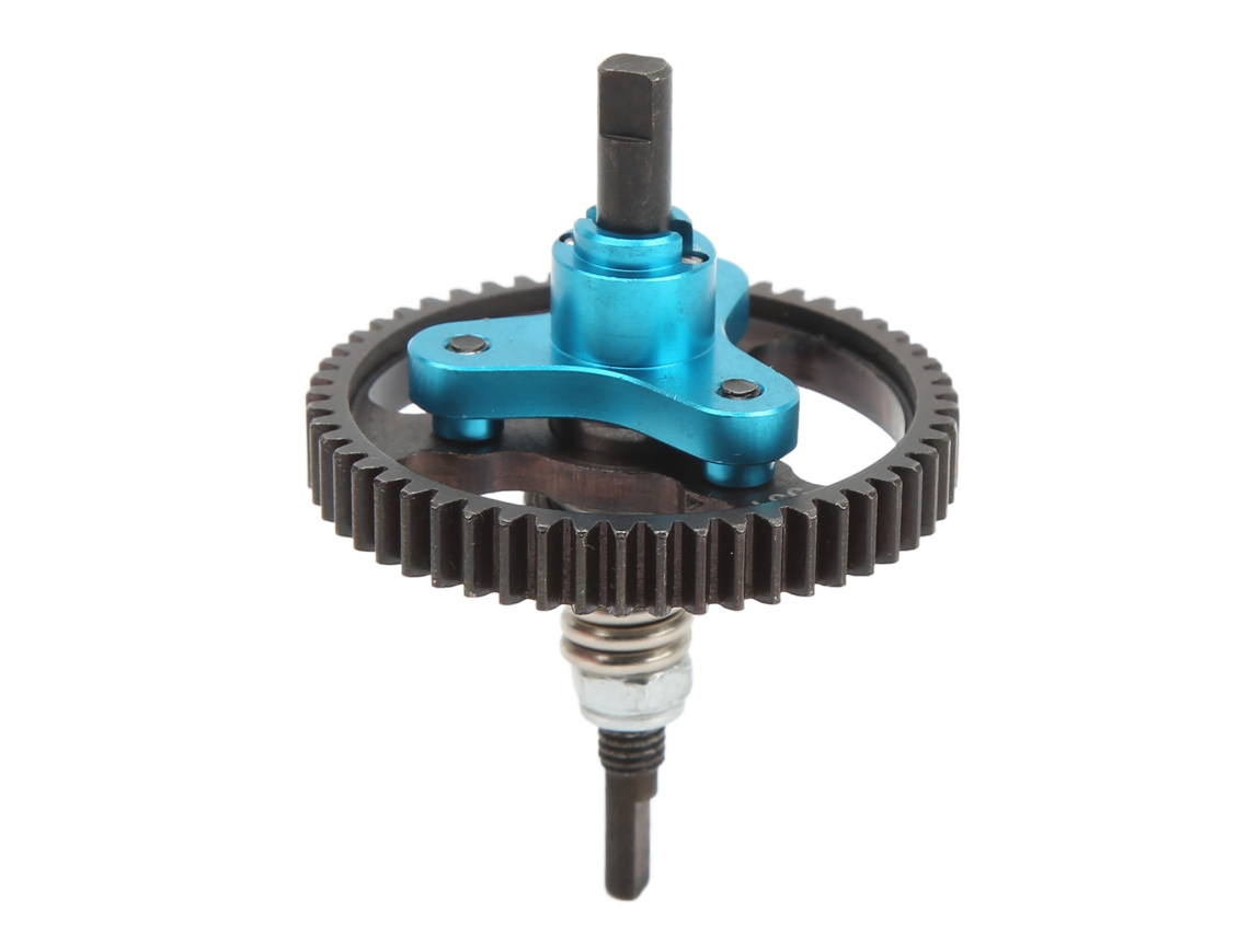 Ymsl Clutch Deslizante Diferencial 53t Acero Aleación Aluminio Engranaje Hueco Para Coche Rc Traxxas Slash 2wd 1/10 Azul Hxl