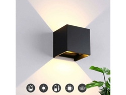 Aplique De Pared Led – Iluminación Moderna De Aluminio De 12 W Con Ángulo De Haz Ajustable, Diseño Brillante – 3000 K (negro)