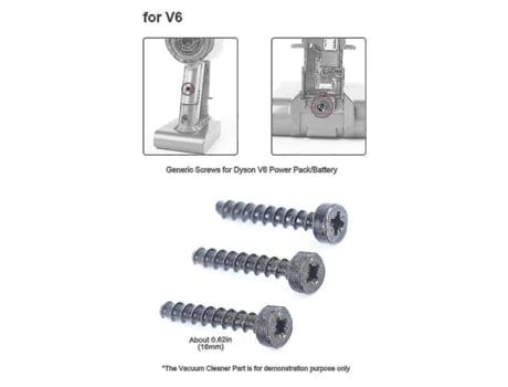 Accesorio Aspiradoras Universal Compatibilidad Dyson Universal Tornillos V6 V7 V8 V10 V11 Alimentación/Batería Sv09 Sv10 Sv