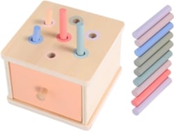 Jogo Montessori De Seleção De Cores E Combinação De Formas