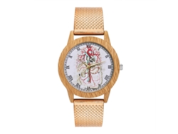 Reloj De Pulsera Analógico De Cuarzo Con Correa De Malla Para Hombre Y Mujer, Oro Rosa.