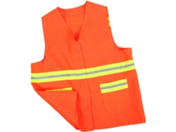 Chaleco Reflectante Seguridad Naranja Trabajo Alta