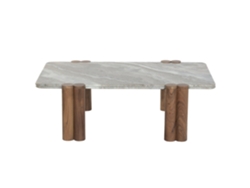 Mesa de centro de mármol marrón con tablero en forma de mango, 120x73,5x38cm ALEXANDRA HOUSE LIVING