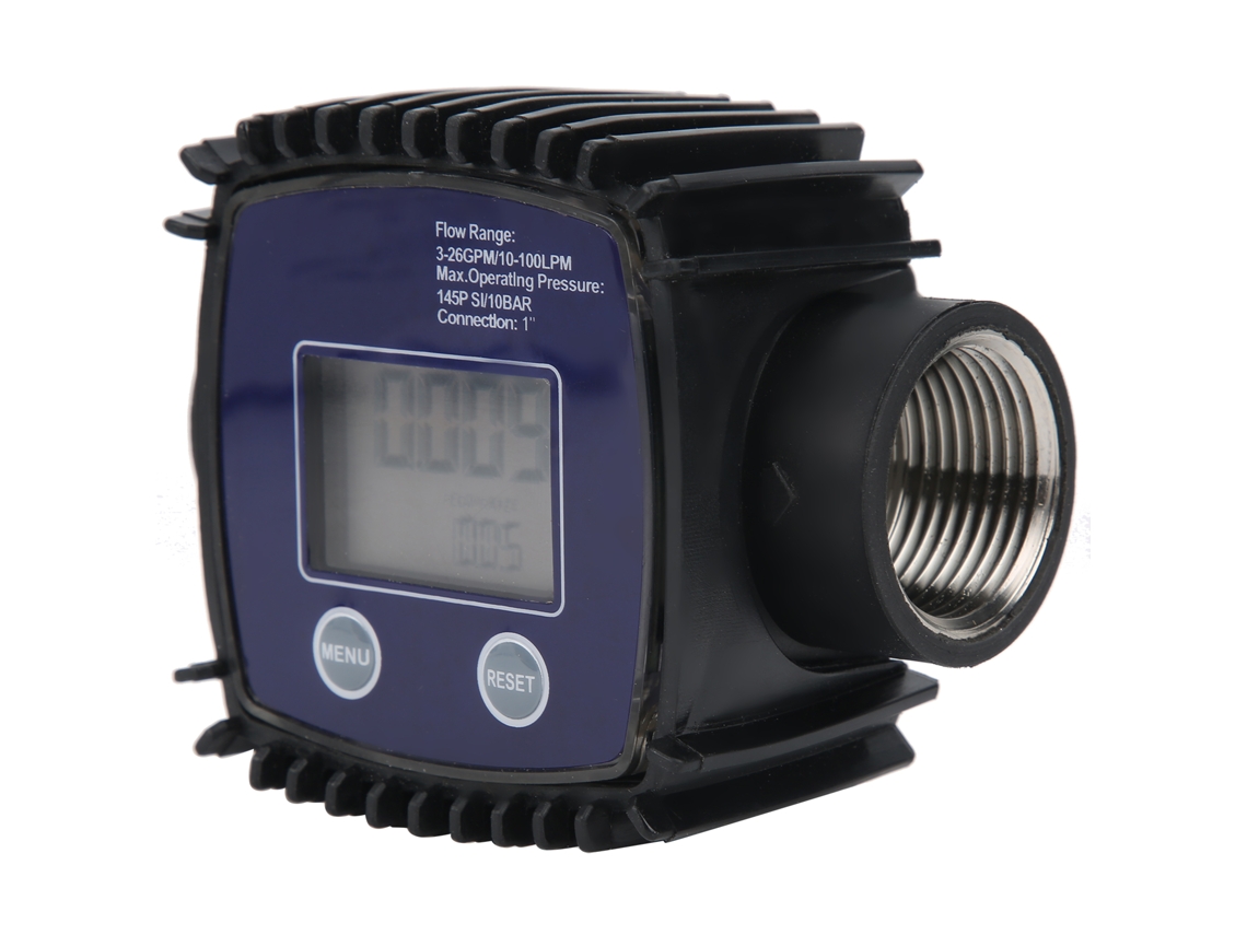 Omni-medidor De Flujo Turbina Digital K25 1in Para Combustible Diésel Bomba Tubo Líquido Dc2.3‑3.3v