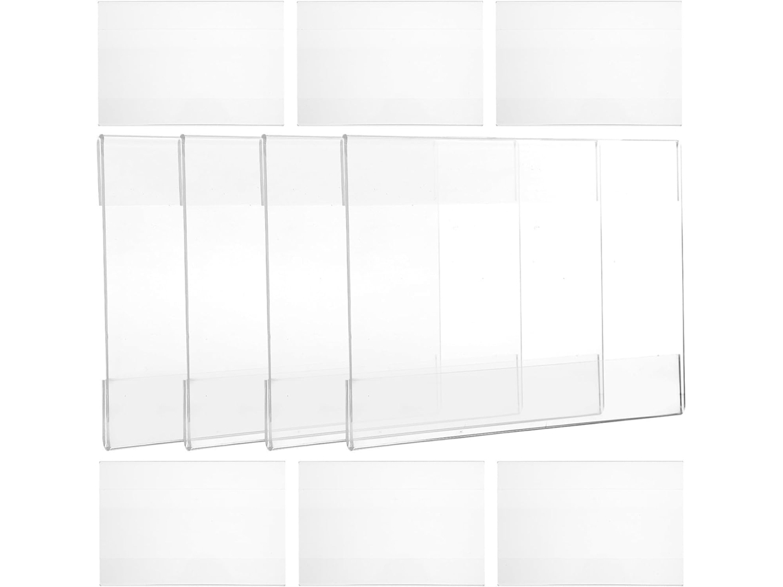 Besportble Soportes De Pared Healeved De Acrílico Blanco Para Carteles Y Acrílico 15,00 X 10,50 X 0,50 Cm P...