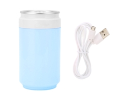 Difusor De Aceites Esenciales Usb Ultrasilencioso Con Humidificador Y Luces Led Para Coche, Hogar, Oficina Y Viajes - Azul