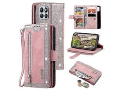 25-26 Compatible For Honor X6b 4g Case Pu Leather Phone Cover With Zipper Wallet 9 Card Slots