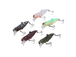 5 Unidades 5,5 Cm/3,3 G Iscas De Pesca Artificiais De Inseto Grasshopper Minnow De Bico Duro