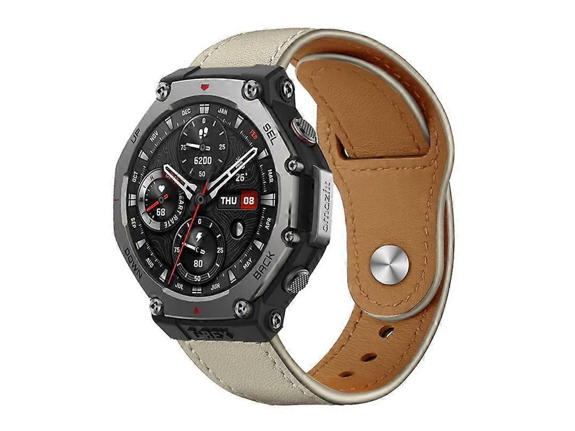 Correa de cuero Xdfind con hebilla de remache para Amazfit T-rex 3