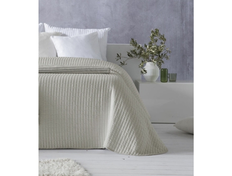Colcha HOSTELINE AGNES (Beige - 200 x 270 cm)