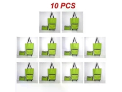 Bolsa de compras plegable, carrito con ruedas, organizador de verduras, portátil. GOKOCO