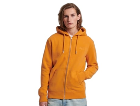 Sudadera con Capucha Vintage SUPERDRY Cremallera Bordado Logo (S)