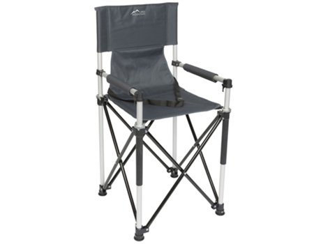 Bo Camp Trona plegable para niños aluminio gris 1204788