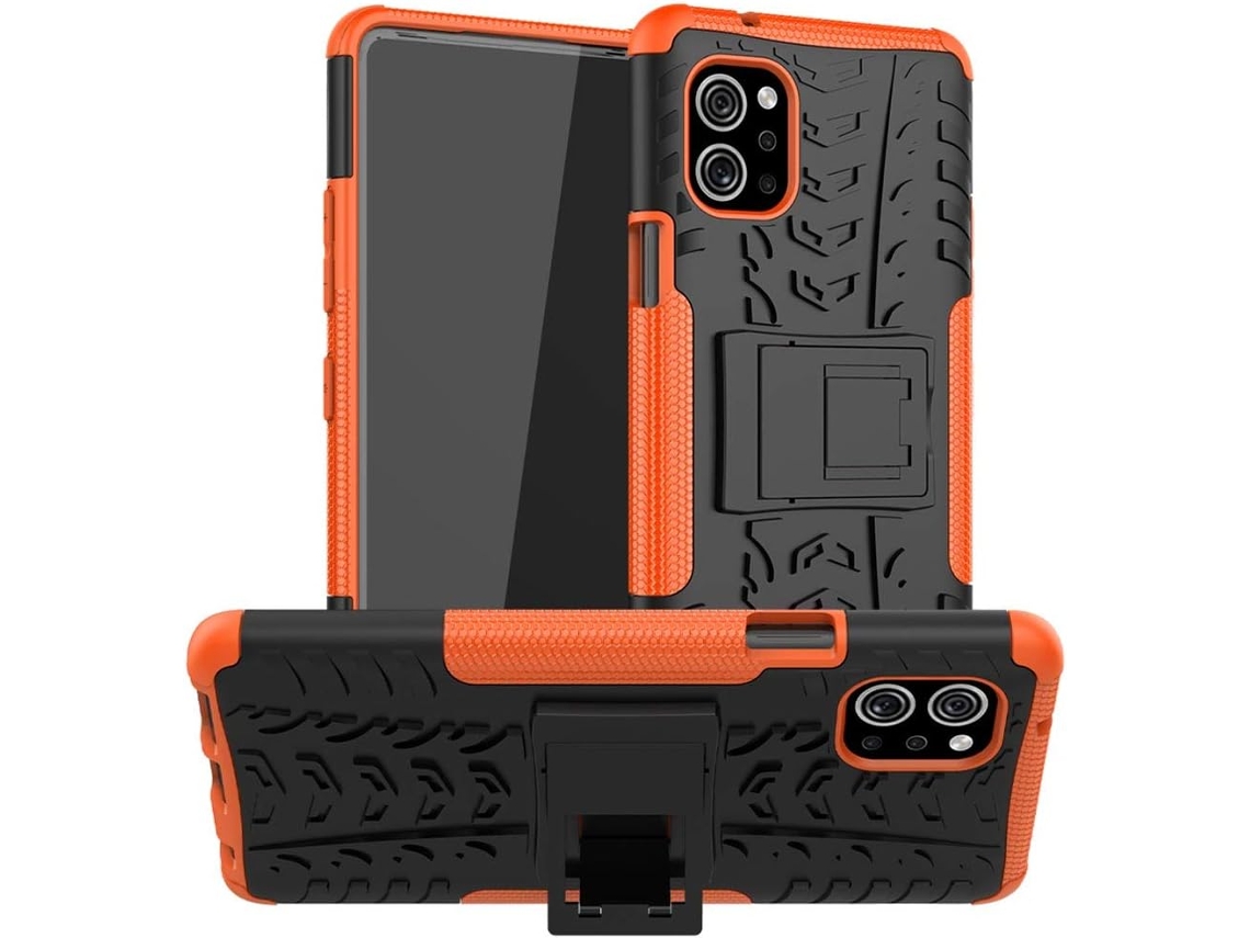Protector Trasero Antiarranhões Choques Laranja para Lg Q92 5G HONGWE. Naranja