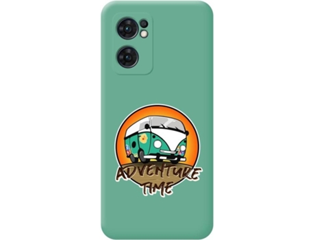 Carcasa para Oppo Find X5 Lite 5G TUMUNDOSMARTPHONE Silicona Líquida Dibujos Verde