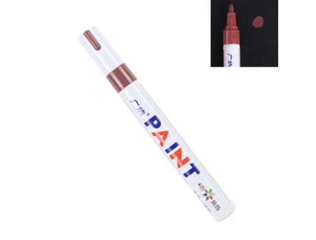 Rotulador de Tinta Permanente de Caucho Resistente al Agua 1Pç SLOWMOOSE (Castanho)