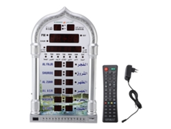 Reloj De Oración Musulmán Digital Led Azan Con Control Remoto Para Montaje En Pared Y Sobremesa.
