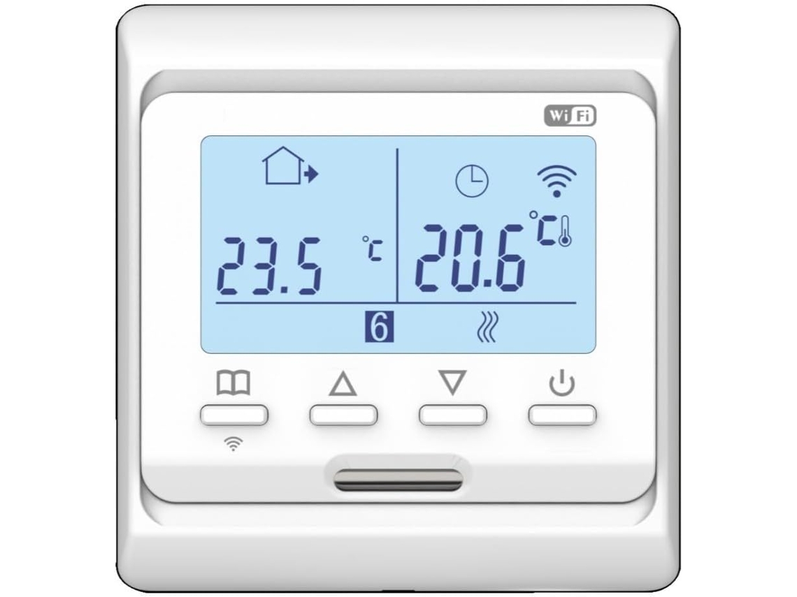 Termostato Lcd De 16 Pulgadas Para Calefacción Por Suelo Radiante Con Control Digital De La