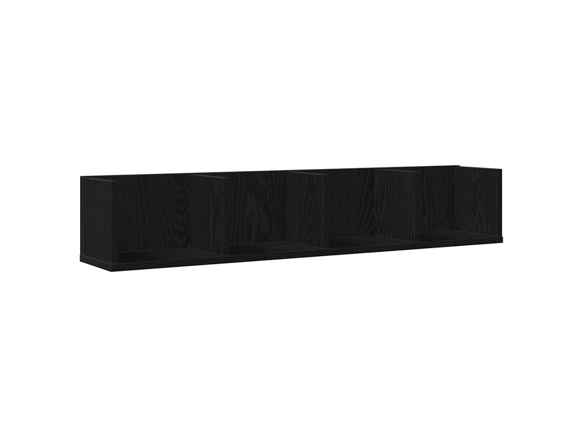 Estante de pared de roble negro 100 x 18 x 18 cm MAISON EXCLUSIVE