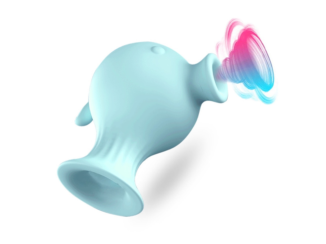 Vibrador De Succin De Silicona De 7 Frecuencias Para Mujeres (azul)