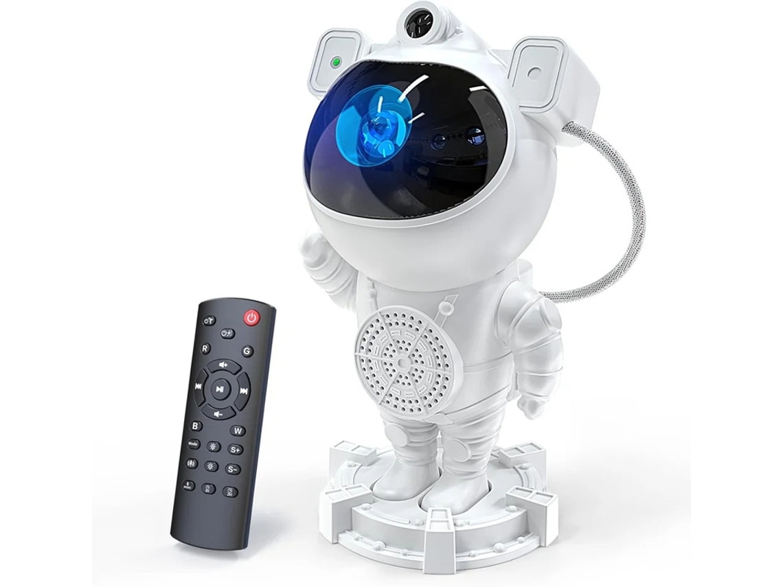 Máquina de ruido blanco de astronauta Skyroku, reproductor portátil de canciones de cuna, 8 canciones, 3 luces nocturnas espaciales para bebés B Bestvite