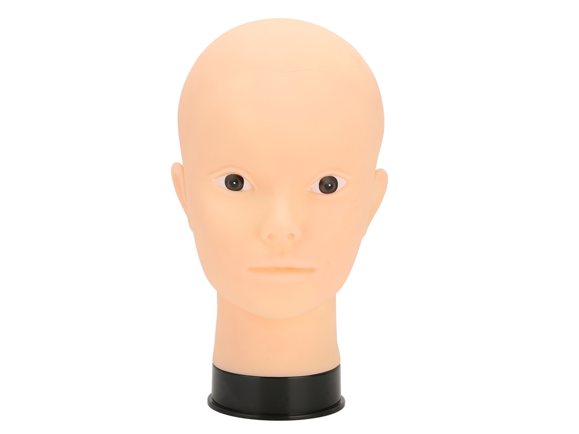 Cabeza De Maniquí Calva Para Entrenamiento De Maquillaje Y Exhibición De Pelucas, Sombreros Y Accesorios