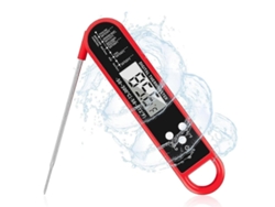 Termómetro digital para carne, ideal para cocinar alimentos al instante, con luz indicadora. (G Rill Smoker BBQ Bottom GOKOCO)