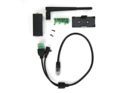 Servidor serie Wifi HF7211 con antena externa, RJ45 y RS232.
