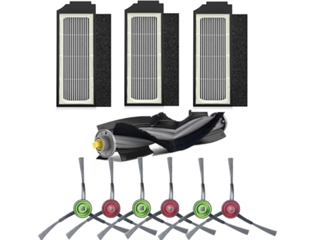 Escova principal escovas laterais filtros hepa para ecovacs x1omni x1turbo
