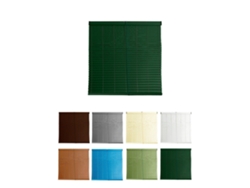 Persiana De Pvc Alicantina Con Polea Metálica | Persiana Enrollable | Estor Enrollable Para Ventanas, Puertas, Salón Y Cocina Verde Oliva 80 X 140 Cm