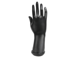 Exhibidor para anillos y pulseras con mano de maniquí de resina negra