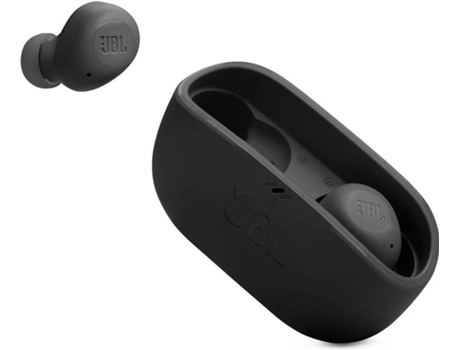 Auriculares Bluetooth True Wireless JBL Wave Buds (In Ear - Micrófono - Negro)