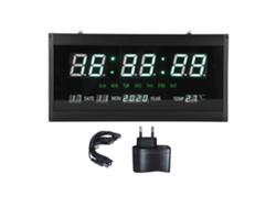 2026-reloj De Pared Colgante Led Con Calendario Perpetuo Digital Para Sala De Estar Y Oficina