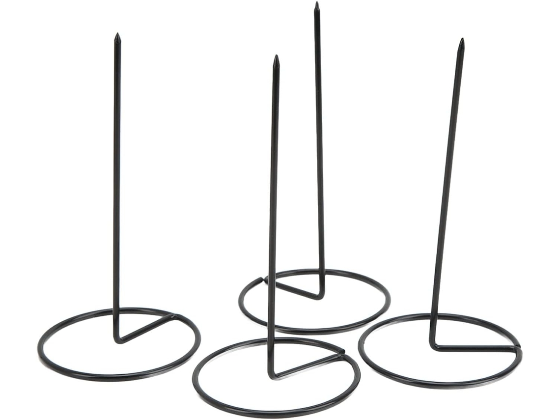 Soporte Para Recibos De Hierro Negro Con Base Estable, 4 Piezas, Para Boletos, Para El Hogar O En