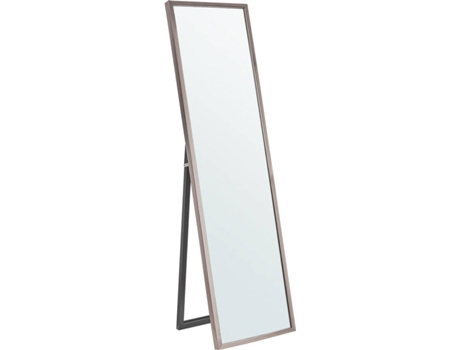 Espejo de pie BELIANI Torcy de Material sintético Plateado 40x2x140