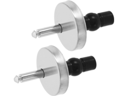 Fijaciones Superiores Universales Para Asiento De Inodoro En Acero Inoxidable Plateado, Paquete De 2 Tornillos.