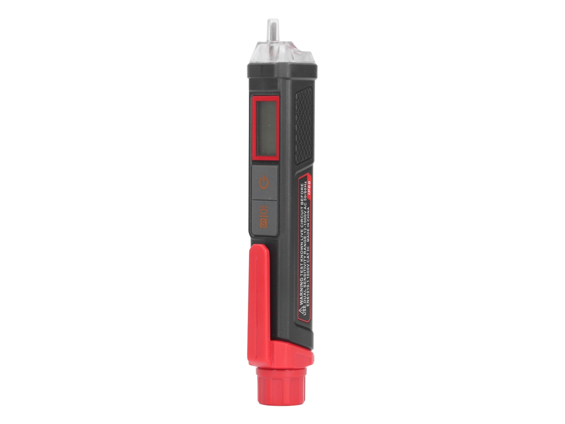 Lápiz Comprobador De Voltaje Ca De 12-1000 V Con Alarma Sonora Y Luminosa, Resistente Al Agua Y Multifuncional.