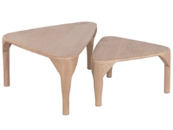 Set 2 Mesa Centro Mango Natural 110x60x37cm