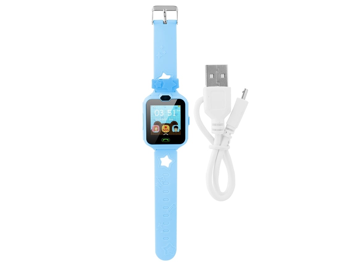 Reloj Inteligente Para Niños (llamadas, Música) Reloj Inteligente Para Niños Qb De Llamadas Y Música (azul)
