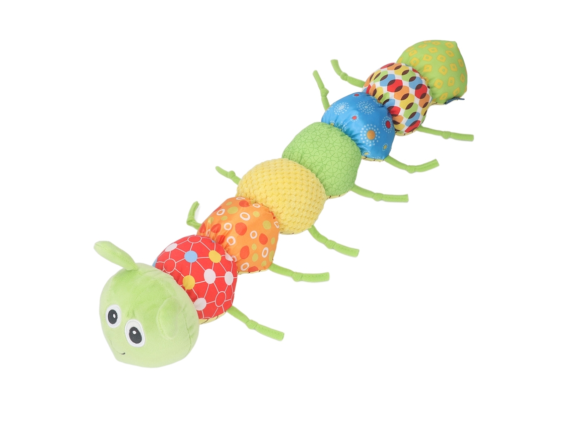 Peluche musical interactivo para bebés con serpiente de cascabel, luces y regla de medición.