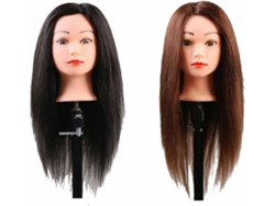Cabeza de muñeca de 45 cm con cabello humano mixto SFUSHOS