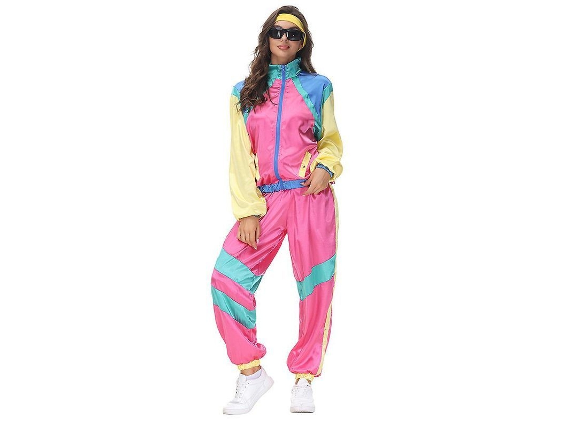 2026-traje Retro Hip Hop 80s 90s Para Hombre Mujer Con Chaqueta Pantalones Pañuelo Disco Fiesta Halloween M Mujeres