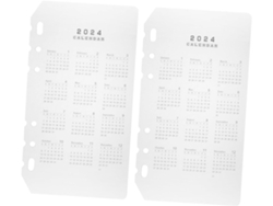 separadores para agendas, fabricados en PP transparente y resistente, con separadores extraíbles para cuadernos y planificadores mensuales.