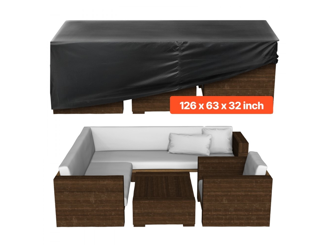 Funda Protectora para Muebles de Jardín y Terraza 239x239x71cm Tekmaquinas