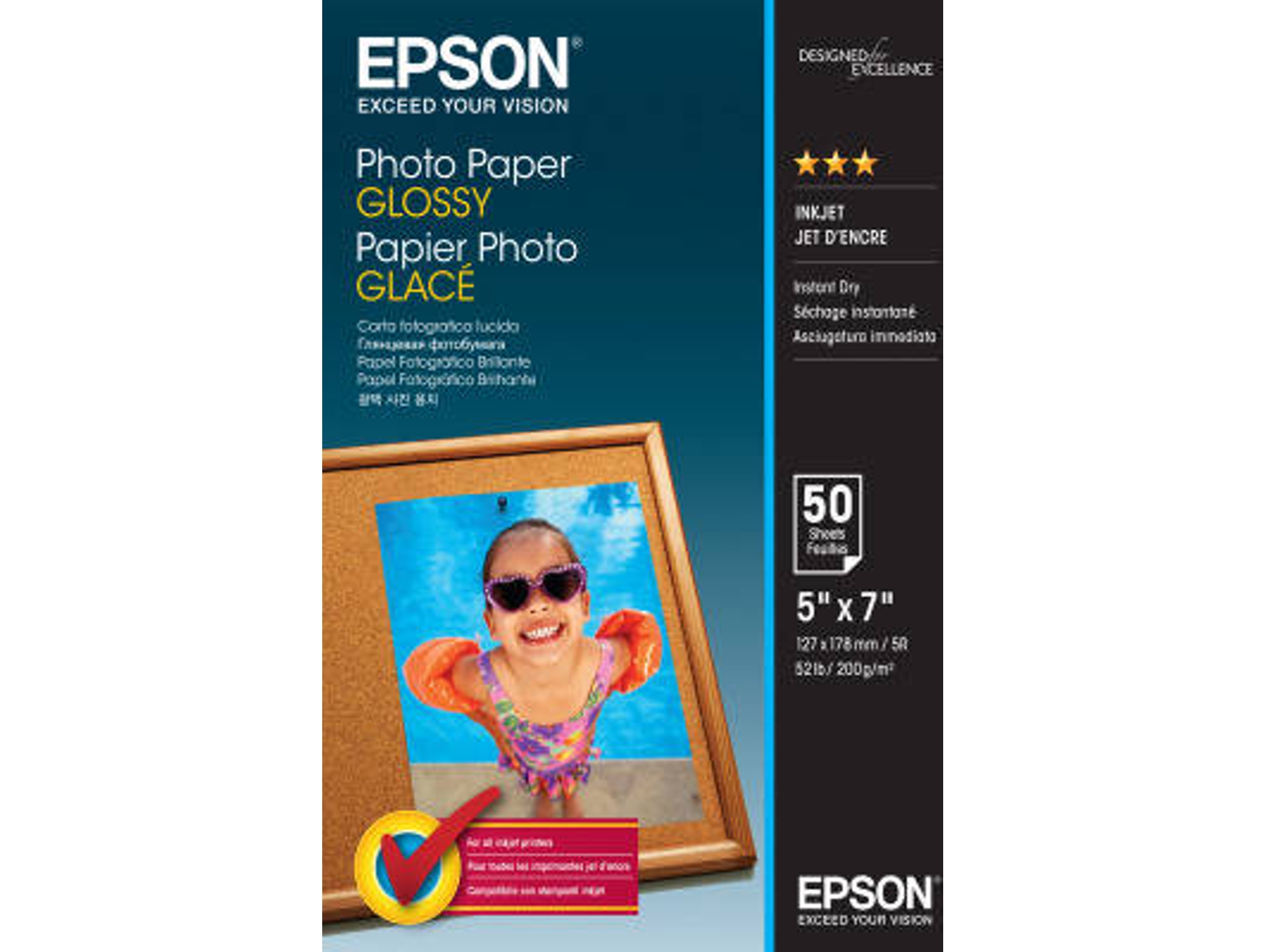 Papel fotográfico EPSON Glossy - C13S042545