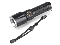 Antorchas Led, 20000 Lúmenes Con 5 Modos De Luz, Linterna Táctica Impermeable Ipx6 Con Función De Banco De Energía (negro)