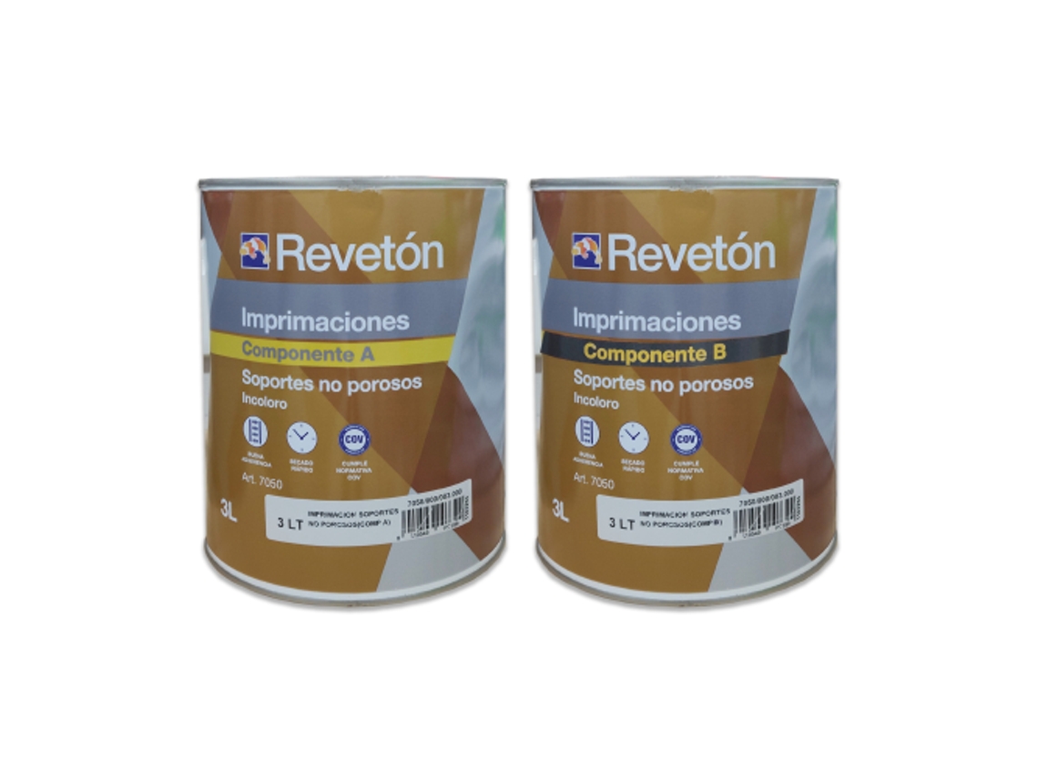 Imprimacion Soportes No Porosos ( 2 Comp.) 6 Lt REVETON