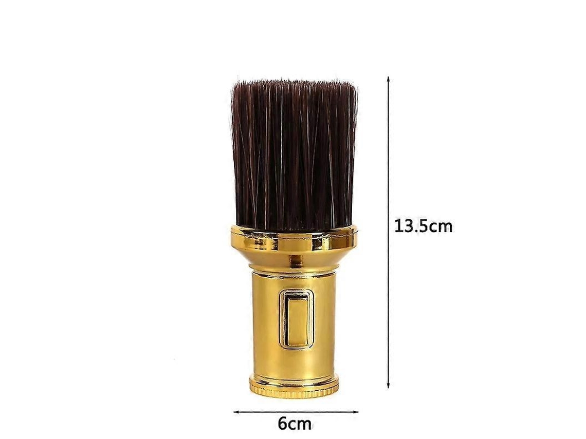 Cepillo De Pelo Roto Multifuncional Para Barbería Cepillo De Cuello Barbilla Limpieza De Pelo Suave Y Duradero Oro